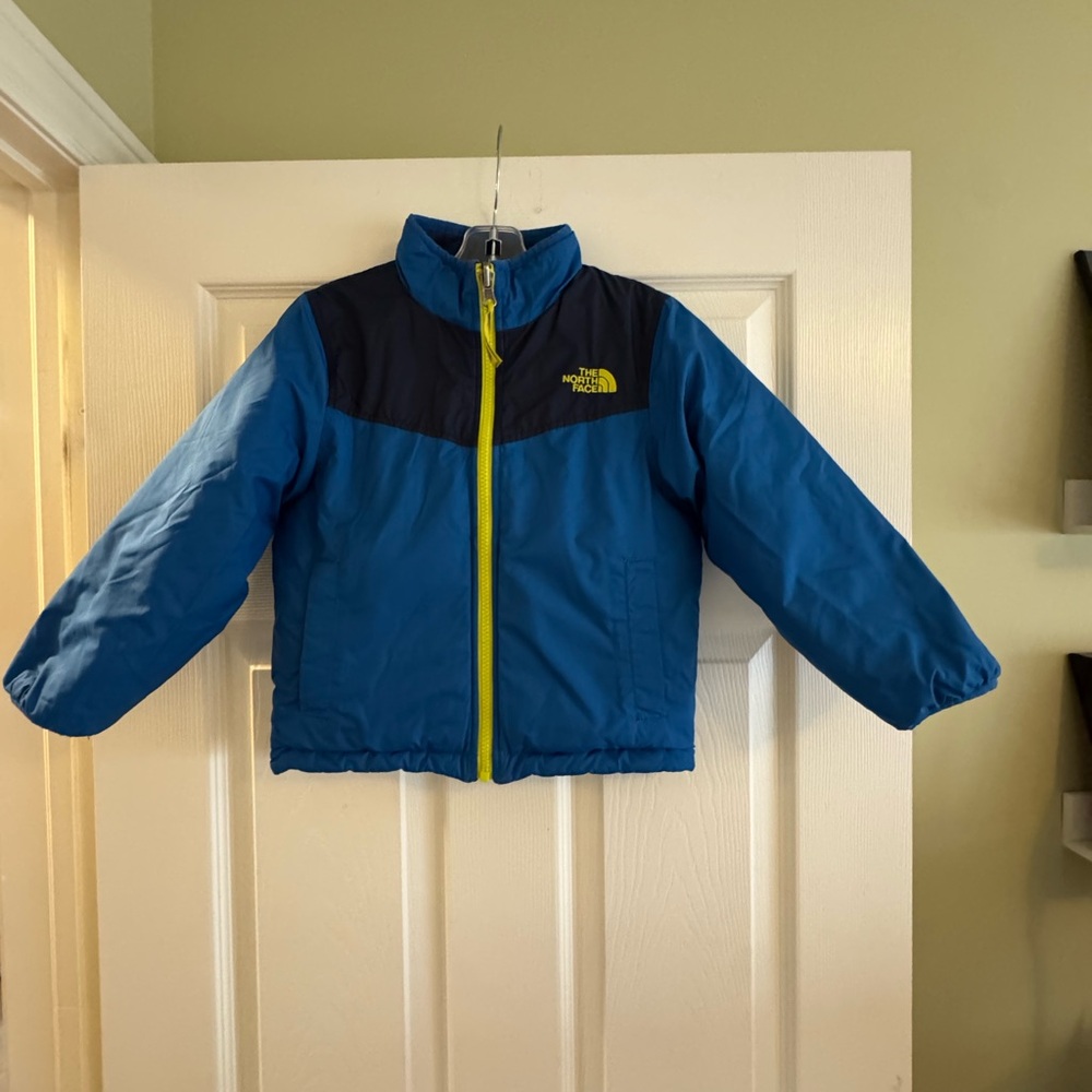 The North Face reversible Navy Fleece Jacket size 5